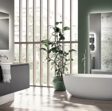 Mobile da Bagno Juno Laccato Opaco Grigio di Scavolini Bathrooms