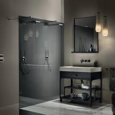 Mobile da Bagno Mistfits Bathroom Coal Black di Scavolini Bathrooms